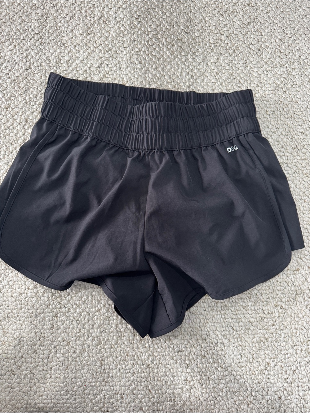 DSG Black Women's Athletic Shorts - Elastic High Waist